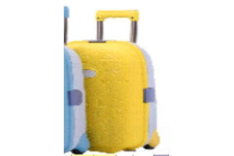 Otroški potovalni kovček na koleščkih, rumena ročna prtljaga