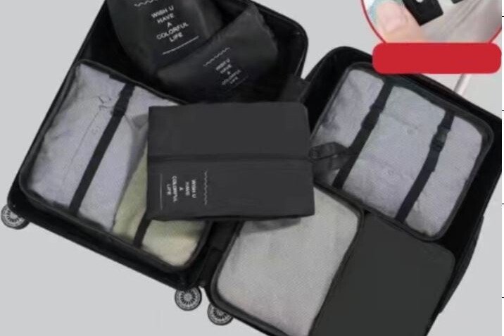 Putni set 7 komada - Vodootporne torbe, crne