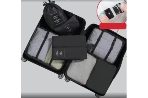 Putni set 7 komada - Vodootporne torbe, crne