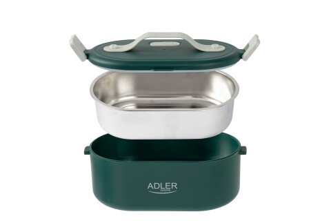 Adler AD 4505 zelena Grijana posuda za hranu kutija za ručak posuda separator žličica 0,8 L 55 W