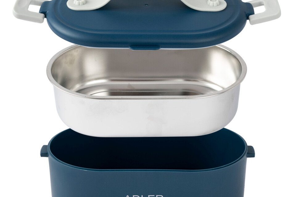 Modra ogrevana posoda za hrano - lunch box set