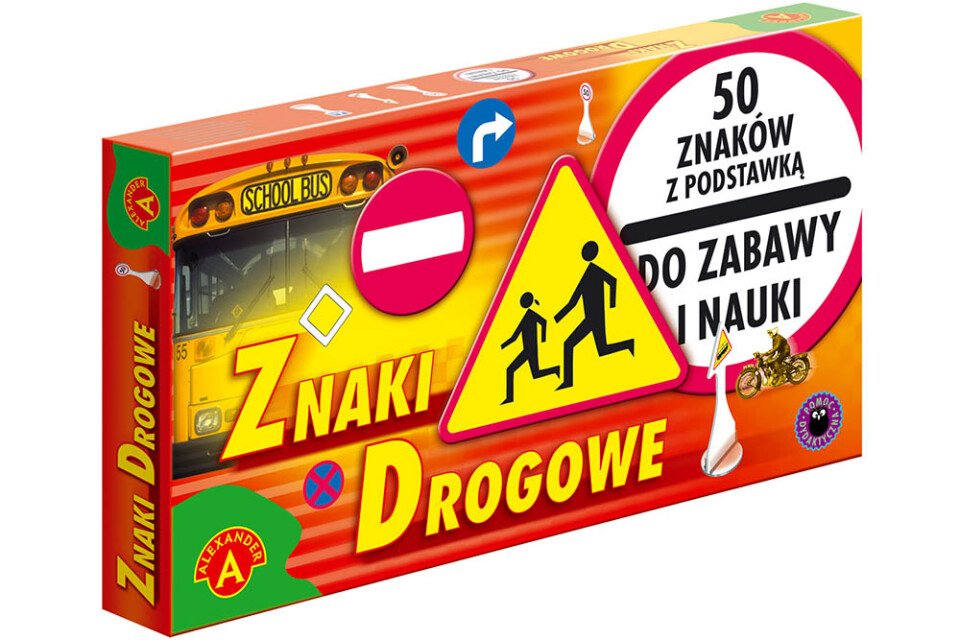 Zabawka edukacyjna Znaki drogowe ALEXANDER - 50 znaków