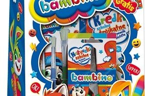 Dárková sada BAMBINO, aplikace barev, pastelky