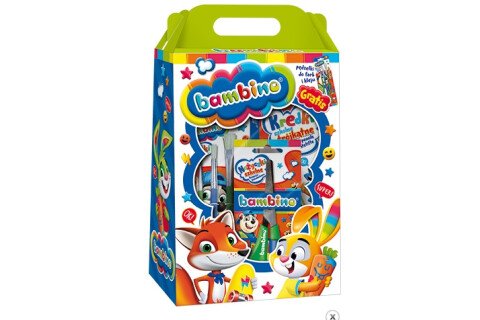 Dárková sada BAMBINO, aplikace barev, pastelky