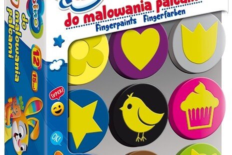 BAMBINO Prstové barvy, 12 barev