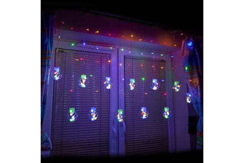 Lumini LED cu bila cortina, 3m 108LED multicolore + telecomanda