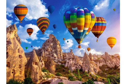 Puzzle CASTORLAND 2000 elementów - Balony w Kapadocji