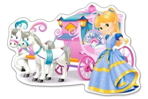 CASTORLAND Puzzle 12 Teile Prinzessinnenkutsche