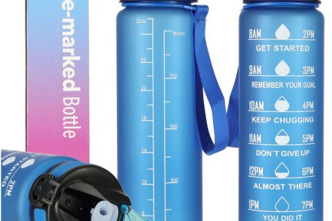 Láhev na vodu, 1l, modrá