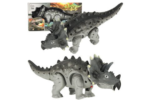 Dinosauro triceratopo, un giocattolo interattivo alimentato a batteria