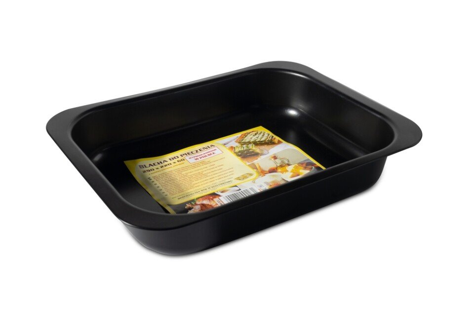 Teglia da forno 29 cm x 22 cm x 60 cm, nera