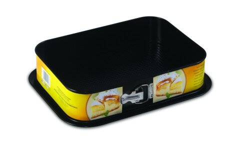 Rechteckiges Backblech 34 cm x 24 cm, schwarz