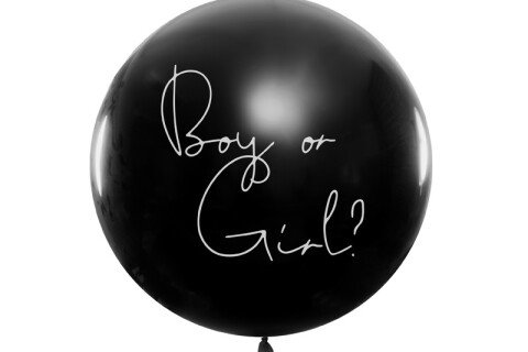 Luftballons zum Aufdecken des Geschlechts von Jungen oder Mädchen – rosa Konfetti