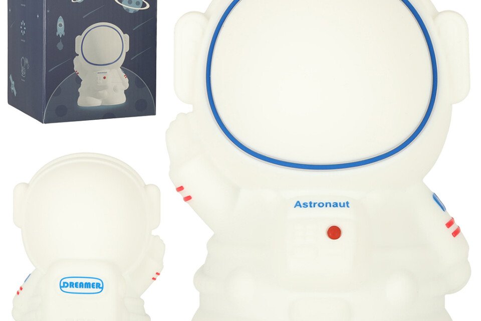 Weißes Silikon-Nachtlicht, Astronaut