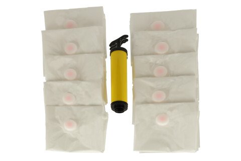 Vrećice za vakumiranje odjeće 50x70cm set 10 komada + preša
