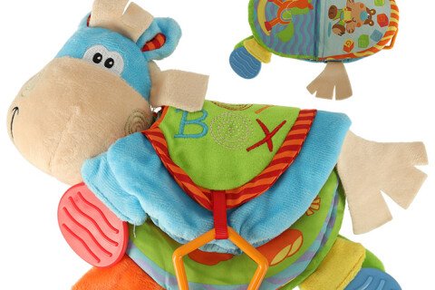 Libro sensoriale, sonaglio, roditore - asino