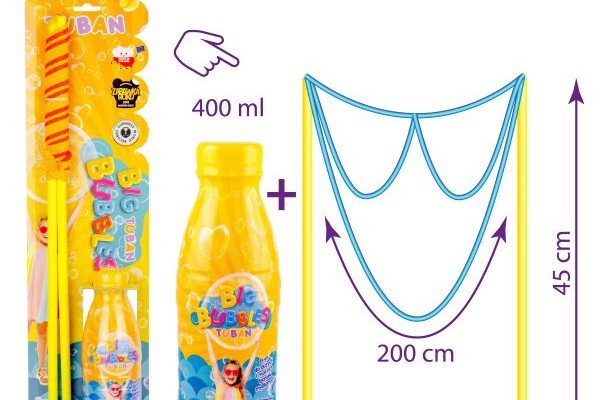 Cordino per bolle di sapone + liquido 400ml