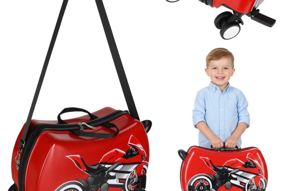 Dečji putni kofer na točkovima, ručni prtljag, motocikl