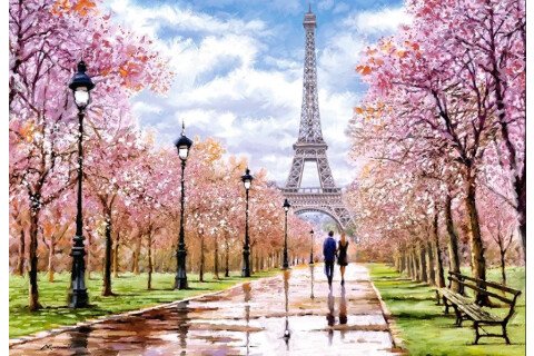 Puzzle CASTORLAND 1000 de piese Plimbare romantică