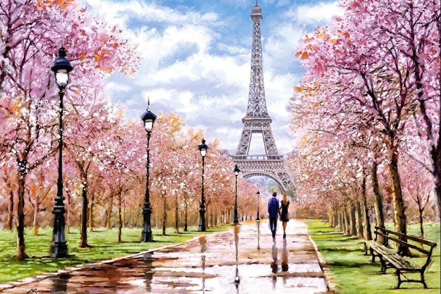 Puzzle CASTORLAND 1000 de piese Plimbare romantică