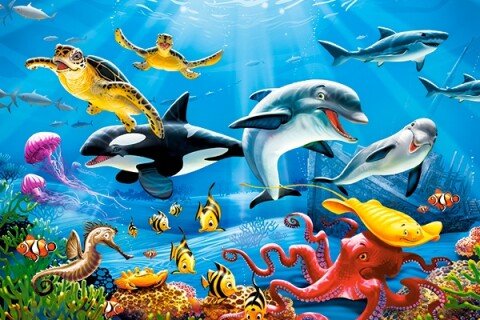 CASTORLAND Puzzle - 200 darab, víz alatti világ