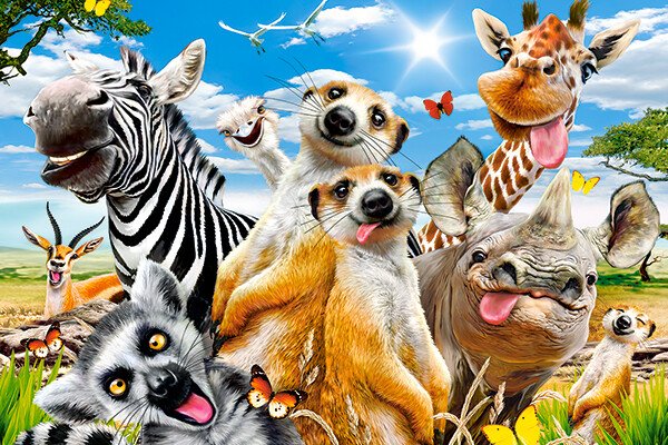 CASTORLAND Puzzle - 260 db, szafari állatok