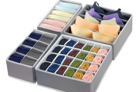 Fehérnemű fiók rendszerező - 4 db