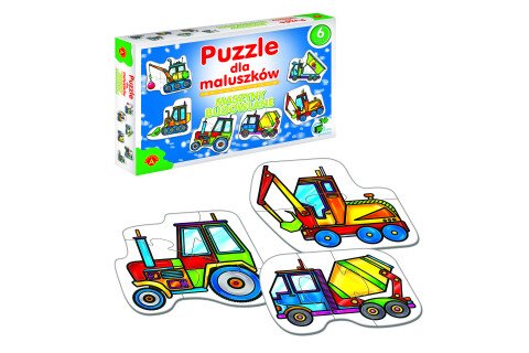 ALEXANDER Puzzle babáknak - építőipari gépek 2+