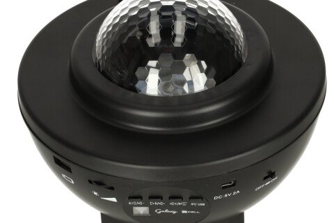 Proiector stea - lumina de noapte + difuzor bluetooth, negru