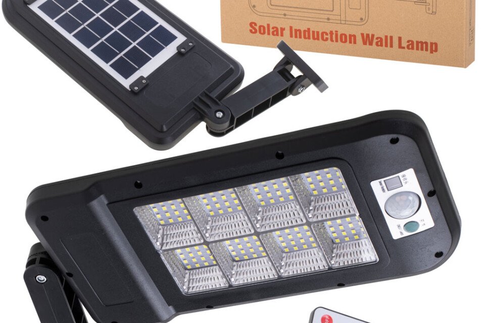 Solarna svetilka + daljinski upravljalnik, 128LED