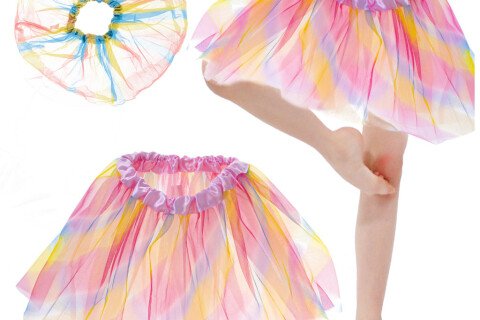 Φούστα ουράνιο τόξο για κορίτσια