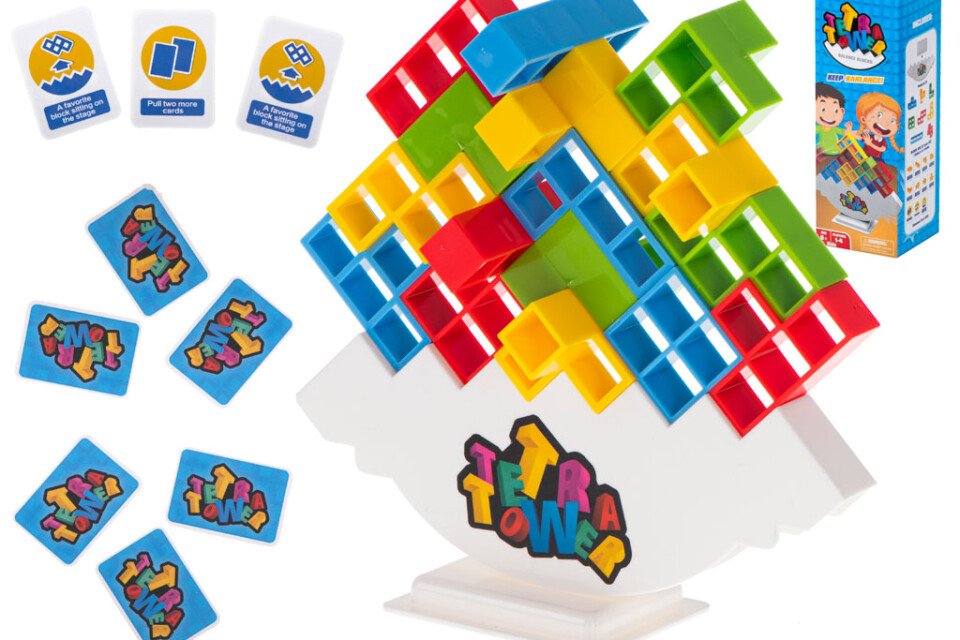 Tetris-Puzzlespiel zum Ausbalancieren von Blöcken