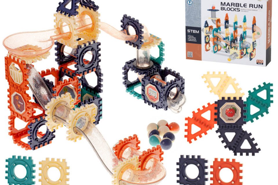 Παιχνίδι με ζάρια - πίστα με μπάλα, 110 μέρη.