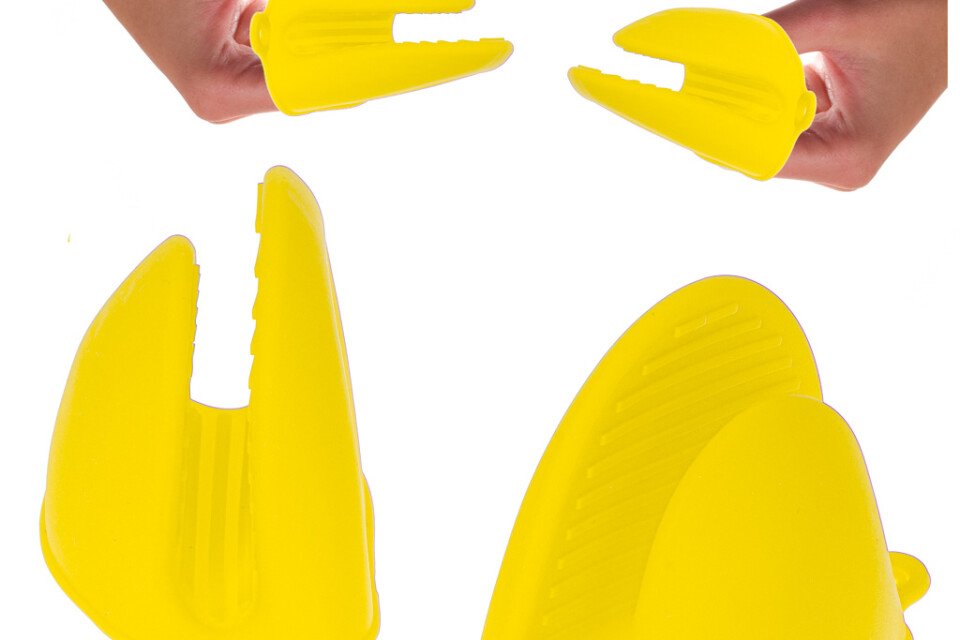 Termo silikonska rukavica za pećnicu - žuta, 2 komada