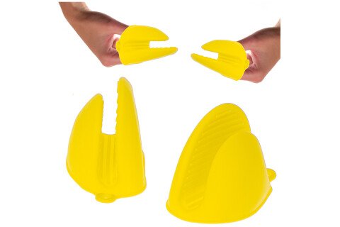 Termo silikonska rukavica za pećnicu - žuta, 2 komada