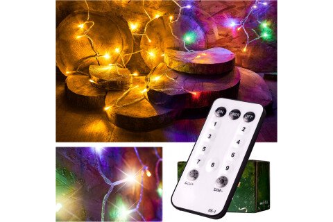 Luci a catena LED - 10m 100LED con telecomando