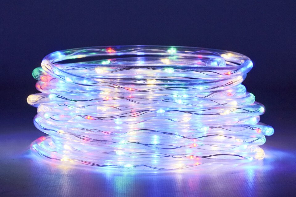 LED svetilke veriga vrv cev poroka 10m 100LED večbarvna