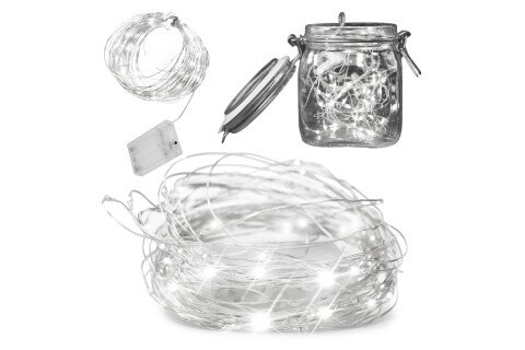 Διακοσμητικά φώτα LED - 5m, 50LED - ψυχρό λευκό