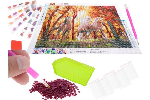 5D dijamantni vez, Priroda s konjima