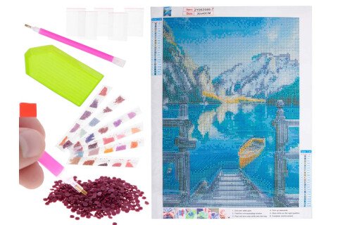 Diamantno vezenje set 5D,  jezero