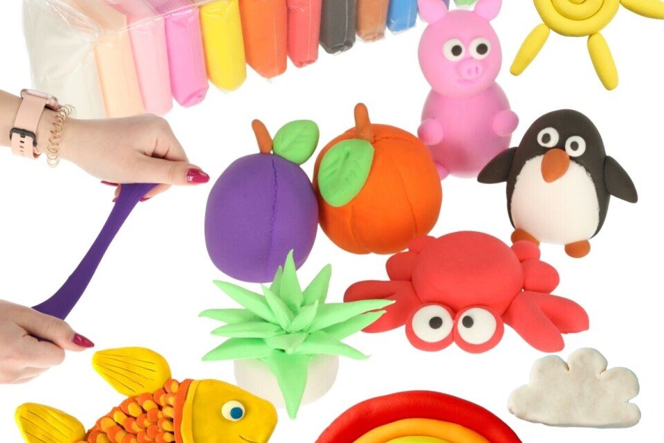 Plastilin zum Gestalten – 12 Farben