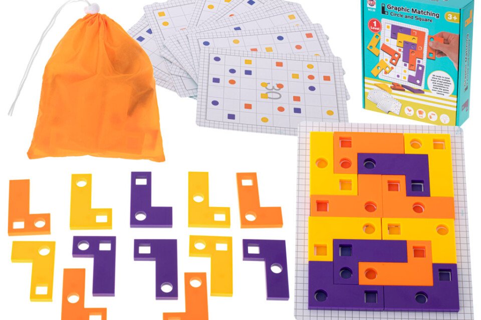 Puzzle igra tetris + karte 42 elementa