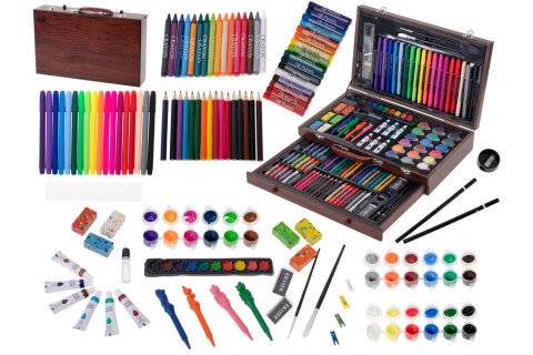 Art set za kreiranje + etui, 123 dijela