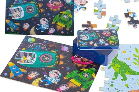 Puzzle w pojemniku o objętości 100 sztuk