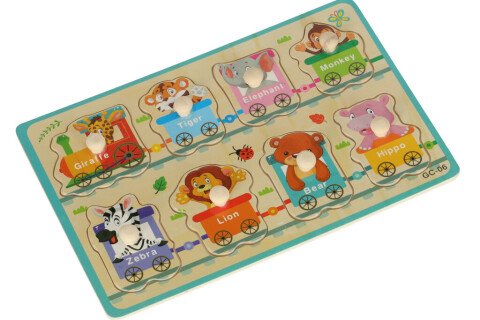 Gyermek fa puzzle - állatok