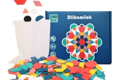 Montessori dřevěné puzzle, 180 dílků