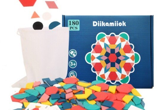 Montessori drvena slagalica, 180 dijelova
