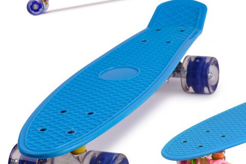 Penny skateboard - LED albastru