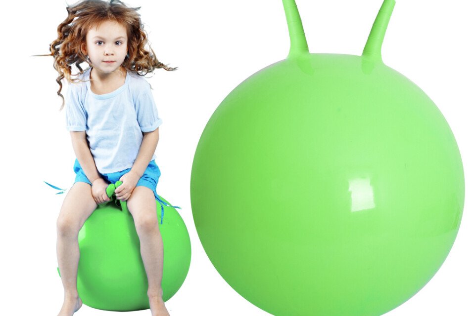 Μπάλα άλματος - 65 cm, πράσινη