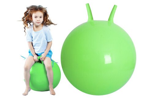 Μπάλα άλματος - 65 cm, πράσινη